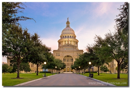 In Austin, Texas, the state capitol is a great place to photograph at sunrise.